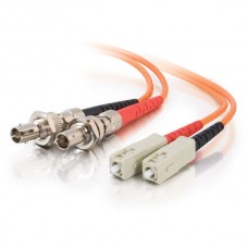 Fiberoptic patch cable SC Male, ST Female, Multimode, Simplex Type