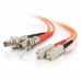 Fiberoptic patch cable SC Male, ST Female, Multimode, Simplex Type