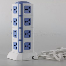 Vertical Universal Power Socket, 4USB, 3M