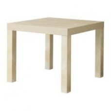 Square Side Table White Assemble, 