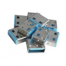 Lindy USB Port Blocker - Pack of 4(Blocker-4ea/Key-1ea), Blue (40452)