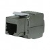 OptronicsPLUS CAT6 UTP Keystone Jack BLACK
