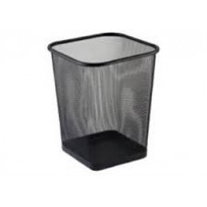 Waste Bin / [Deluxe] Metal Mesh Waste Bin, Square, Medium, Black