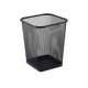Waste Bin / [Deluxe] Metal Mesh Waste Bin, Square, Medium, Black