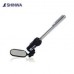 LED Inspection Mirror S74158 / Shinwa Rules, Oval Type, Dimension : 25*50mm, Length : 510mm, Battery : LR44 x 3ea